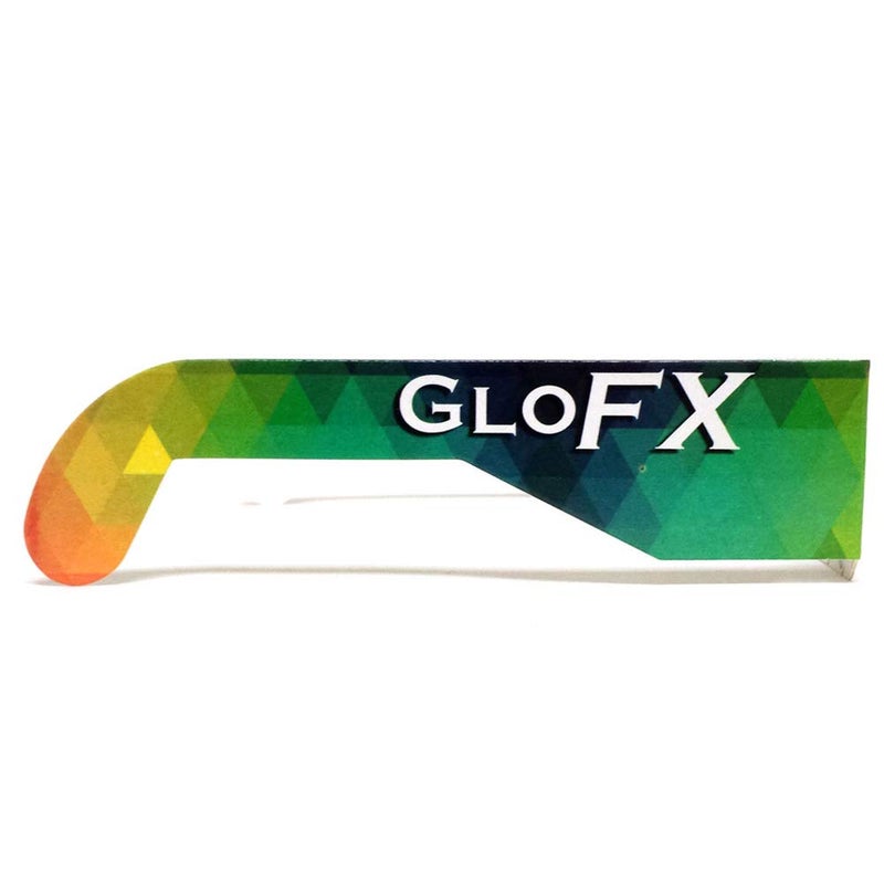 GloFX Paper Cardboard Diffraction Glasses - Geometric Rainbow - 100 Pack Firework Party Glasses Bulk - Image 2